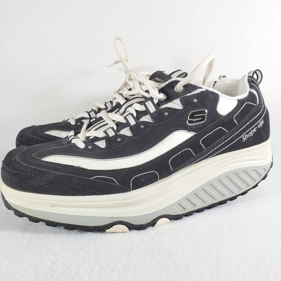 Skechers Shape Ups Shoes - Skechers Shape Ups Toning Black Lace Up Sz 11